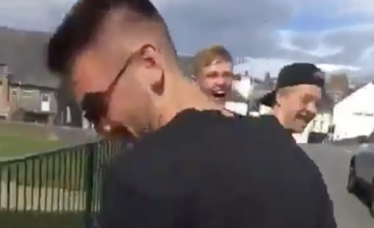 VIDEO: Straight Guys Expose Straight Guy’s Cock In Public Because Straight Guys