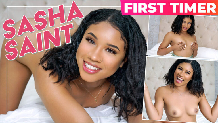 Sasha Saint Is Here To Make A Hot and Wet Entrance Over at She’s New