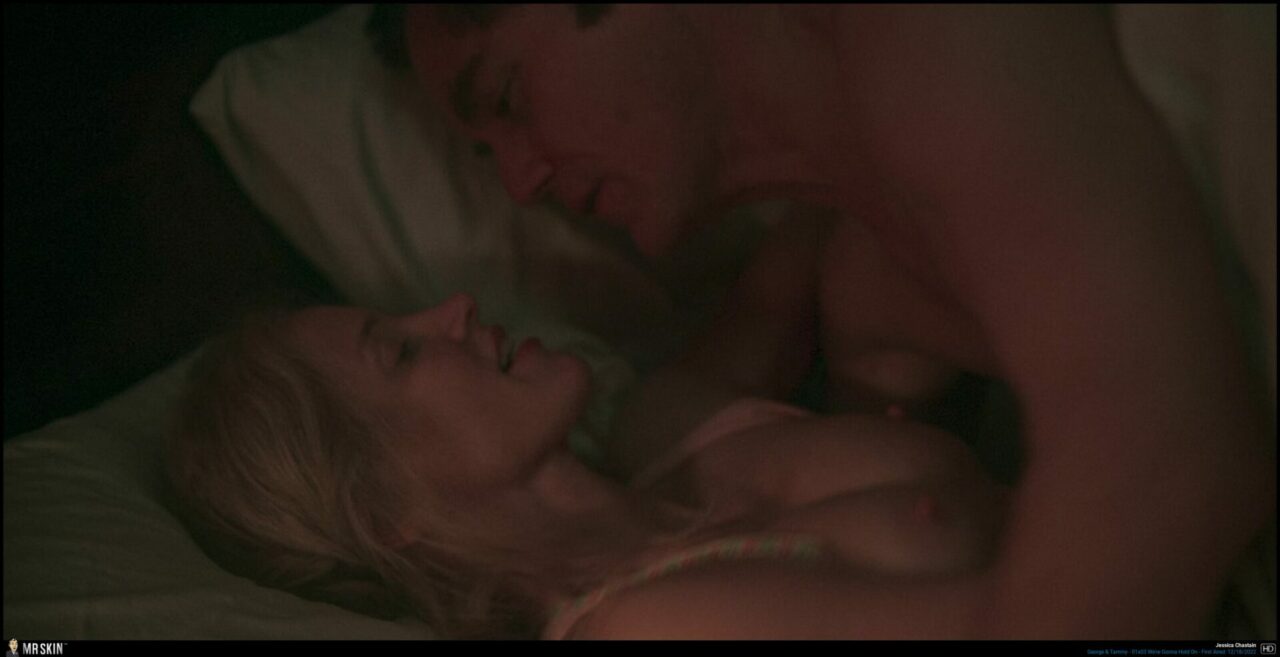 Jessica Chastain having sex topless.