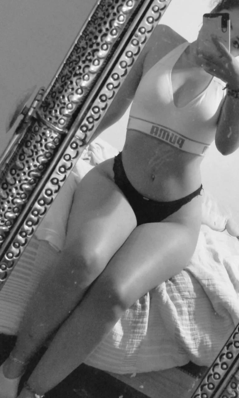 her toned physique in revealing lingerie