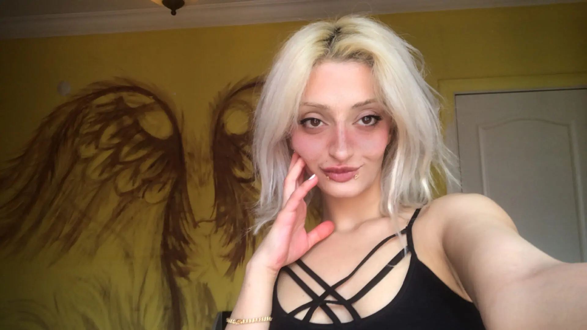 Her passionate expression speaking volumes