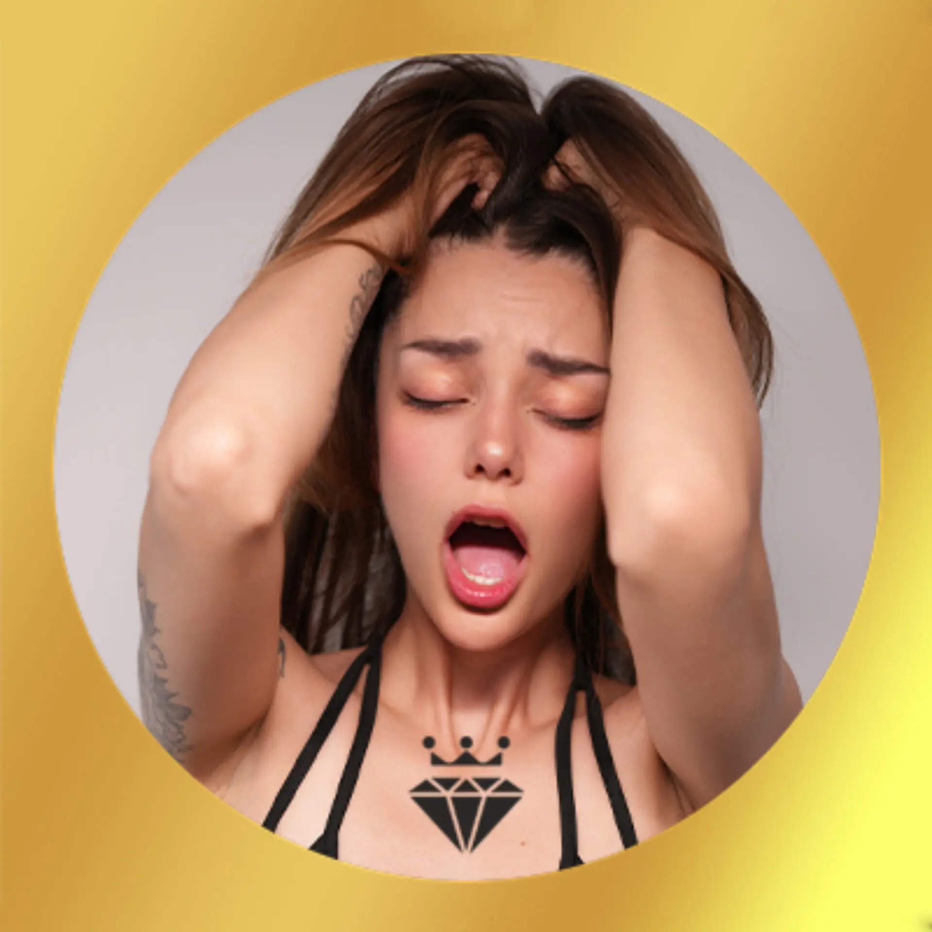 Oooops__ seductive pose with a knowing glance