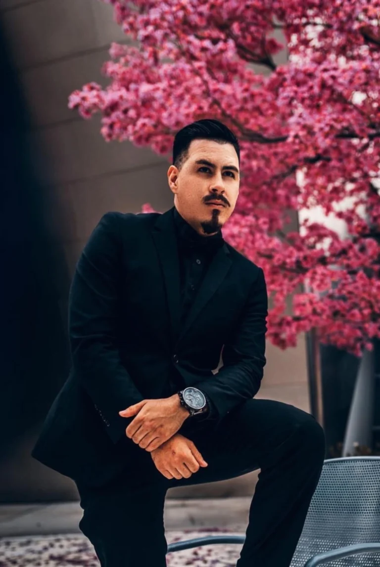 Intense gaze of a woman