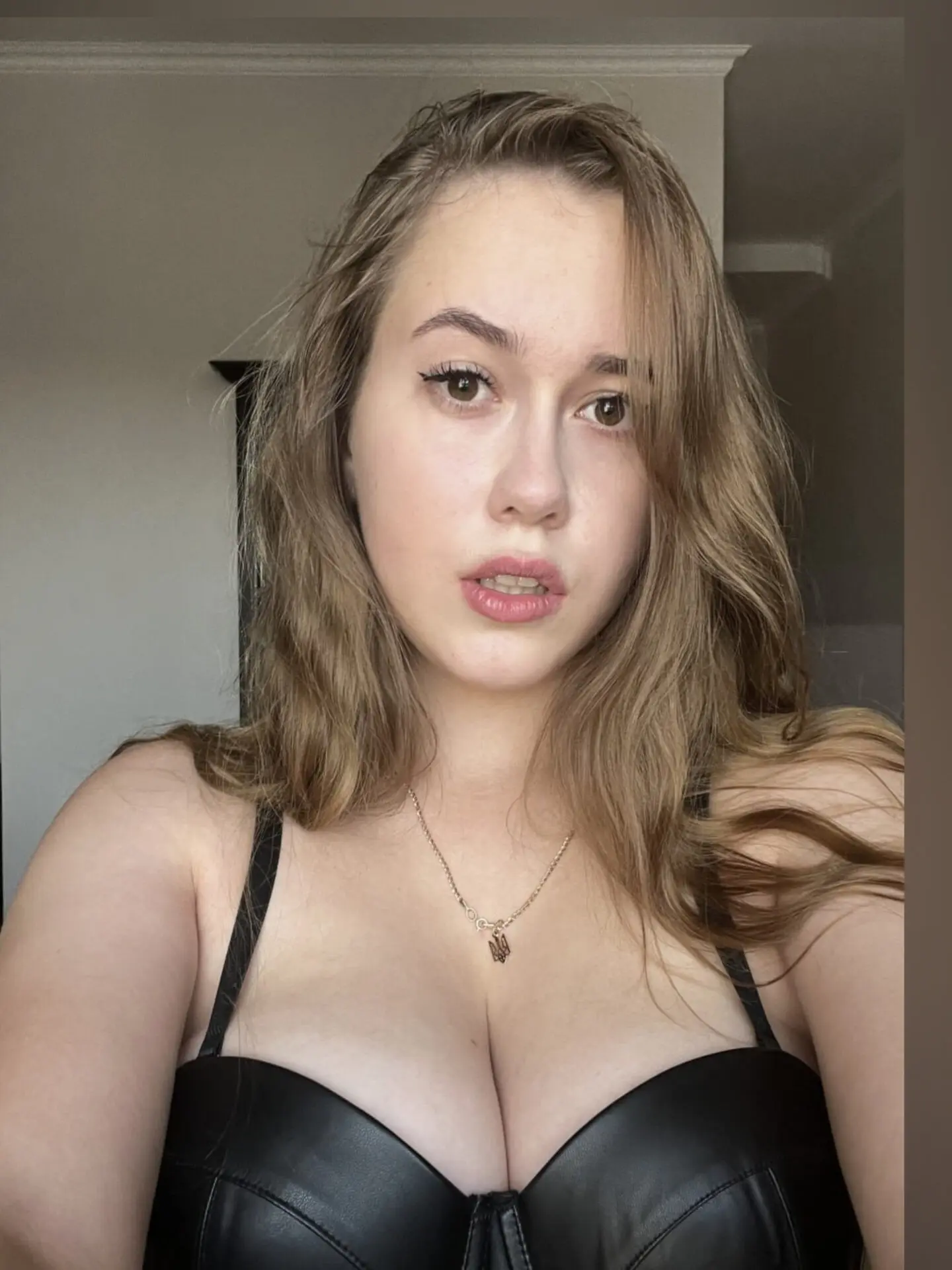 A candid moment of intense desire and vulnerability