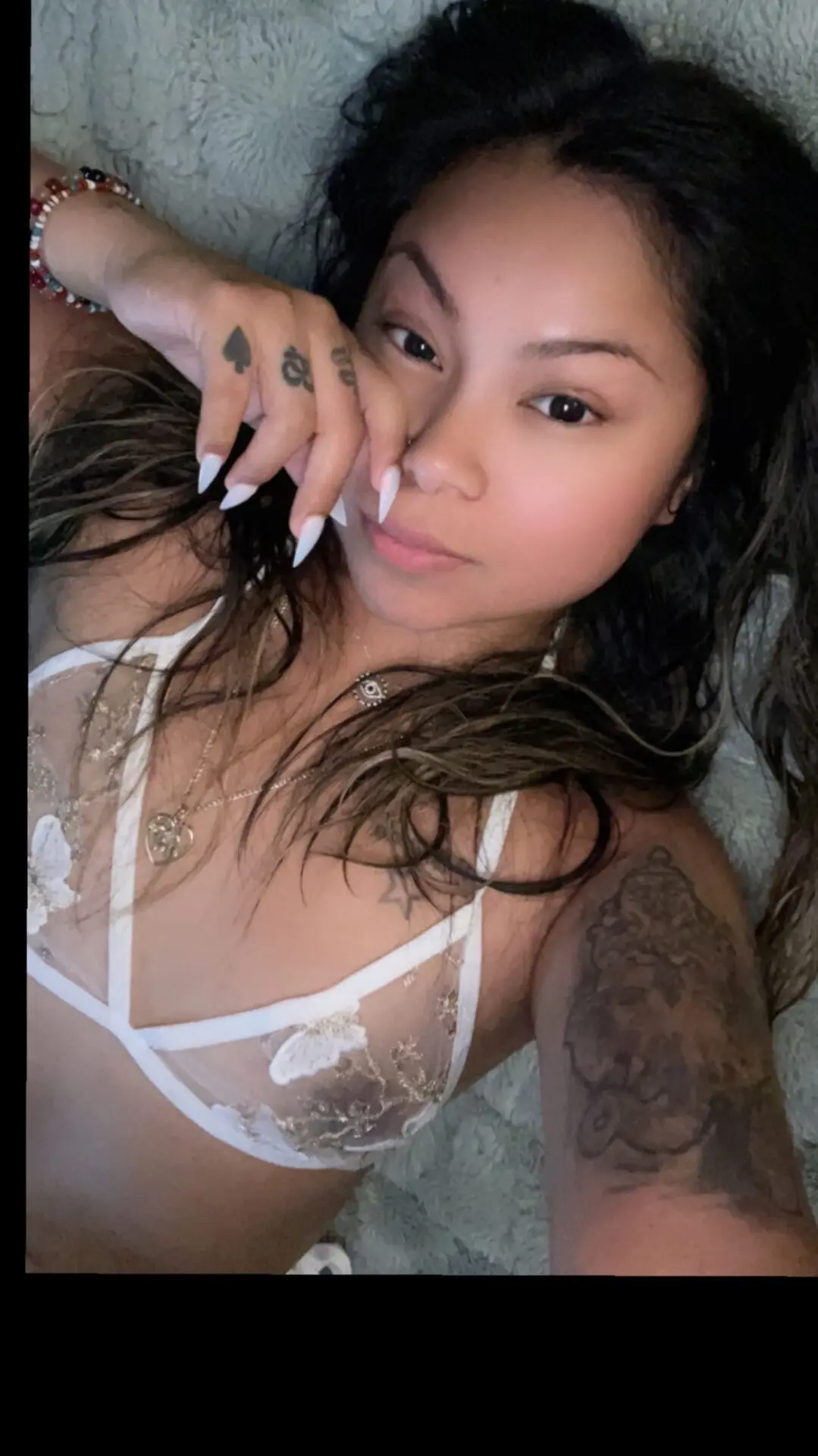 Cristina's alluring expression