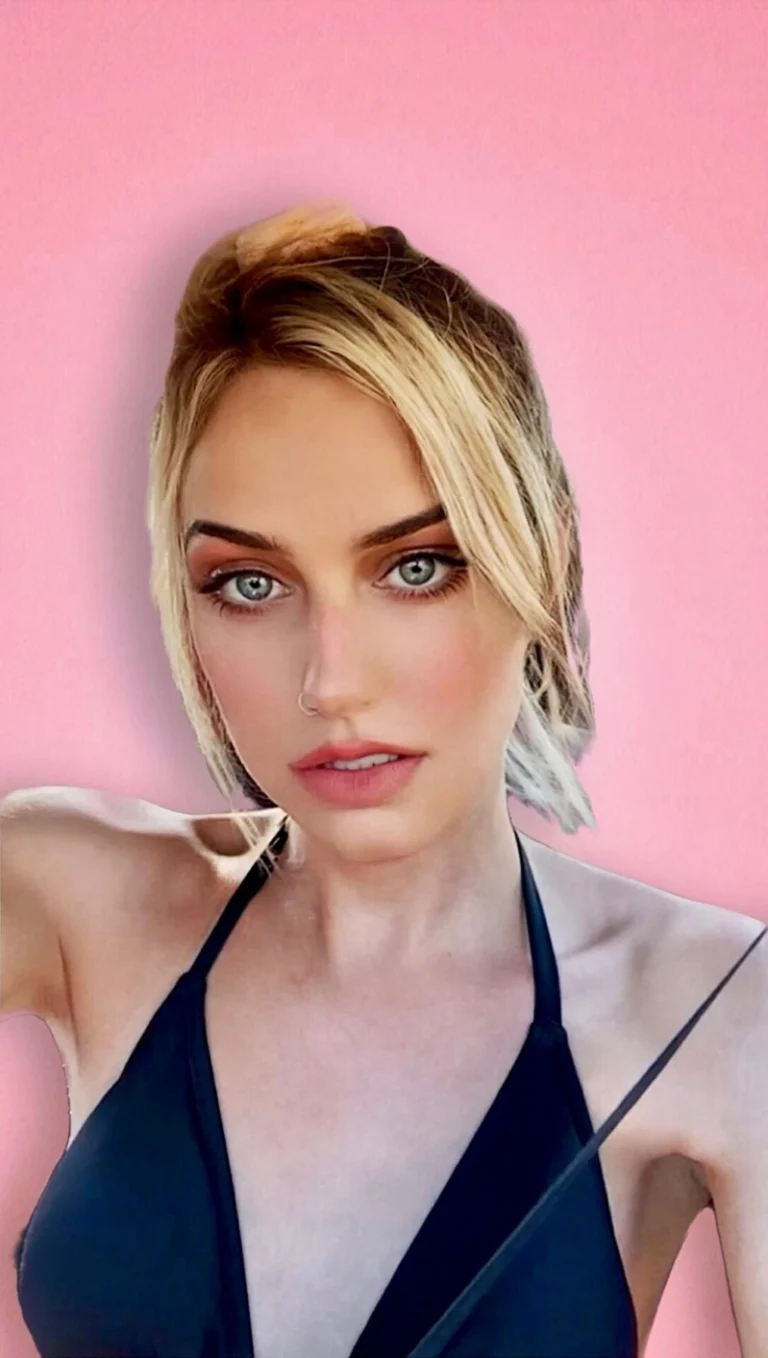 Sofia in a provocative stance