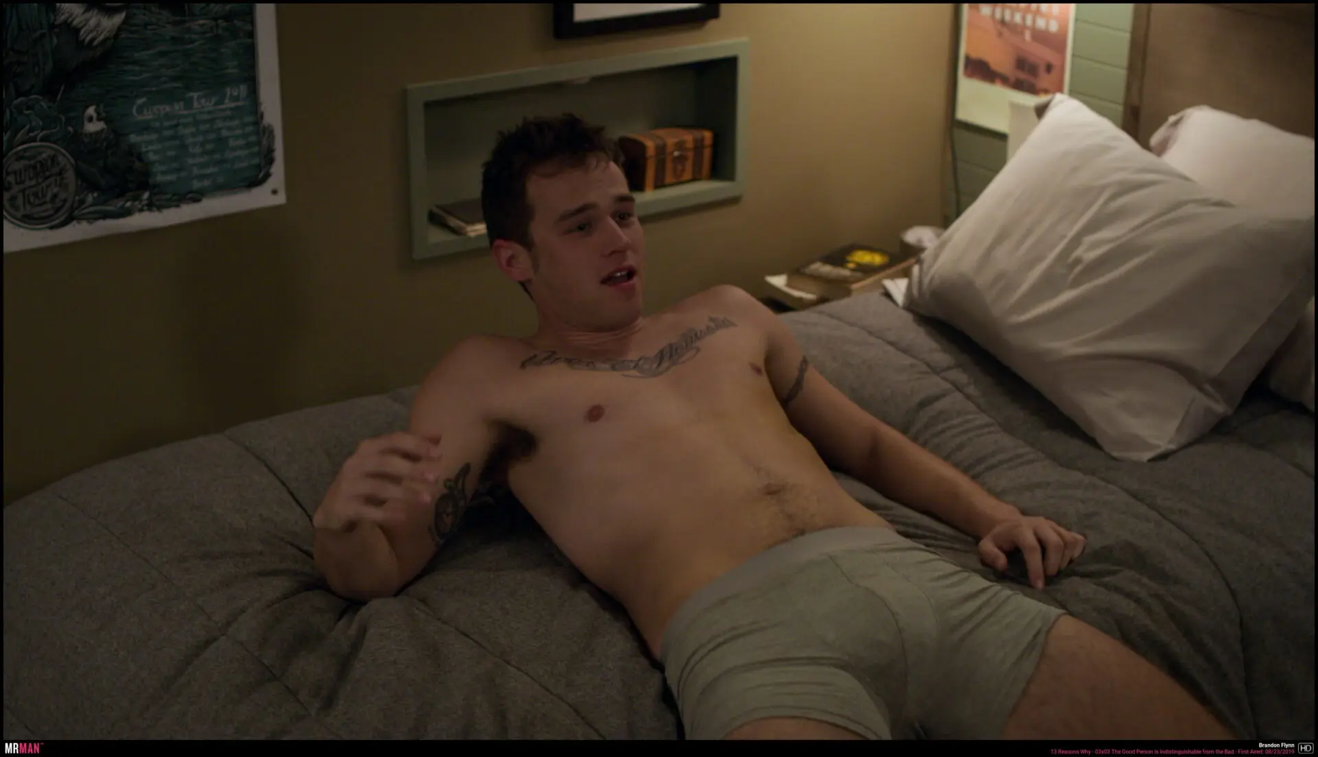 Brandon Flynn in underwear film pic