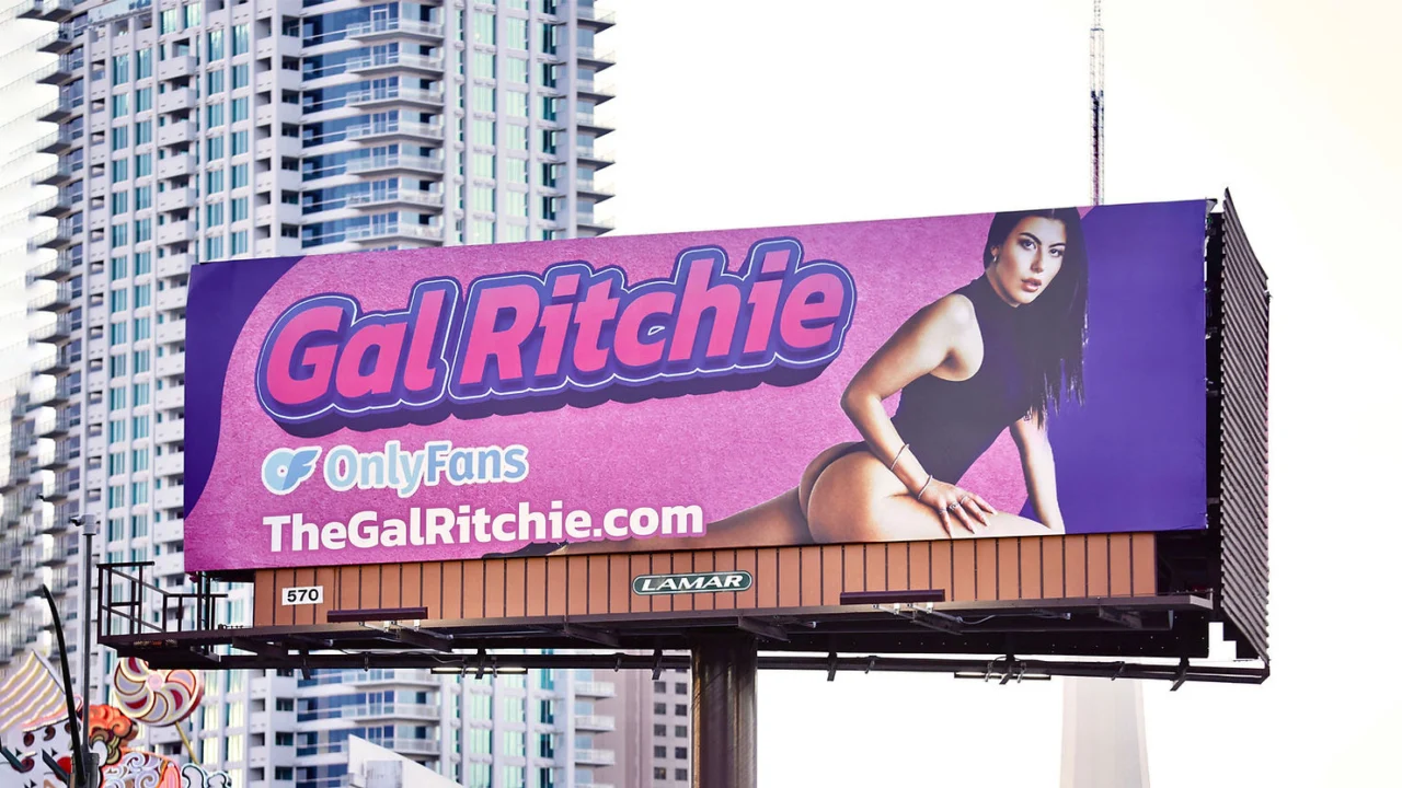 Gal Ritchie Places Her Bet On Las Vegas With A Sexy New Billboard