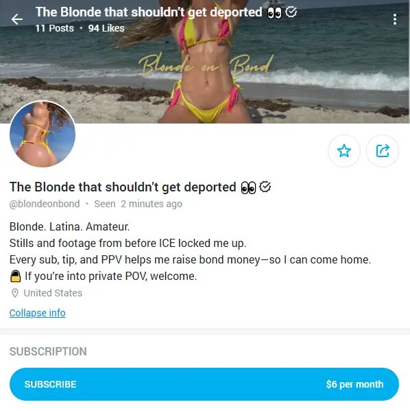 Migrants Turn to OnlyFans to Fund Legal Fights Amid ICE Crackdown