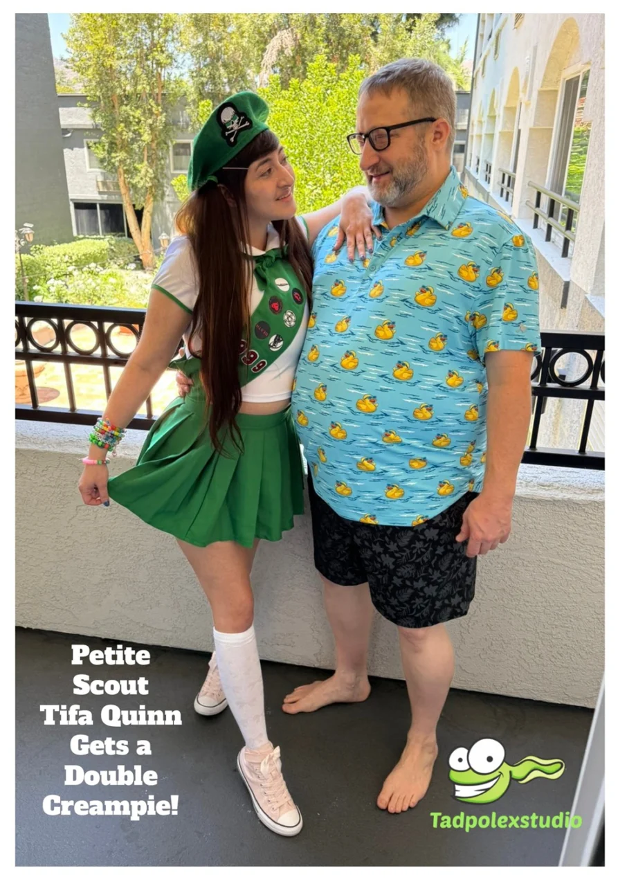 TadpoleXStudio Drops Tifa Quinn’s First Threesome, Double Creampie Scene