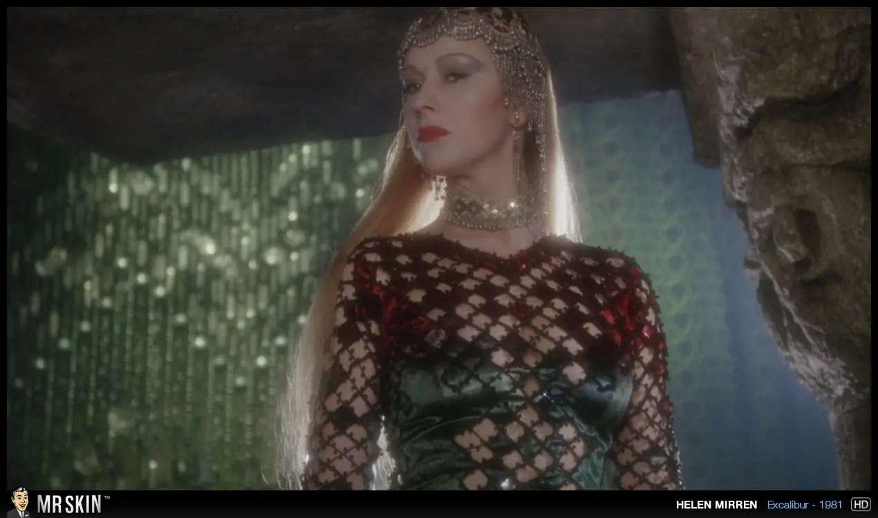 Helen Mirren in Excalibur (1981) in nude celebrities with hairy bush