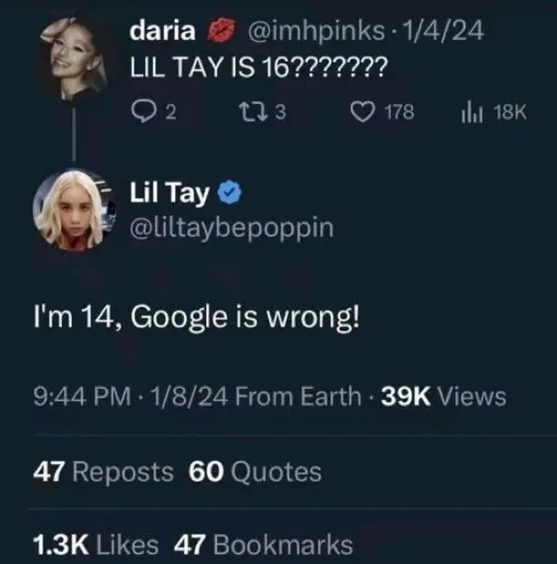Did Lil Tay Just Accidentally Reveal She’s Older Than She Claims?