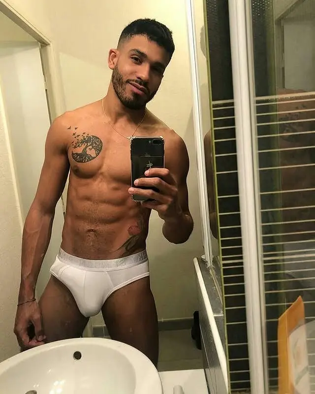 hung guy in underwear pic