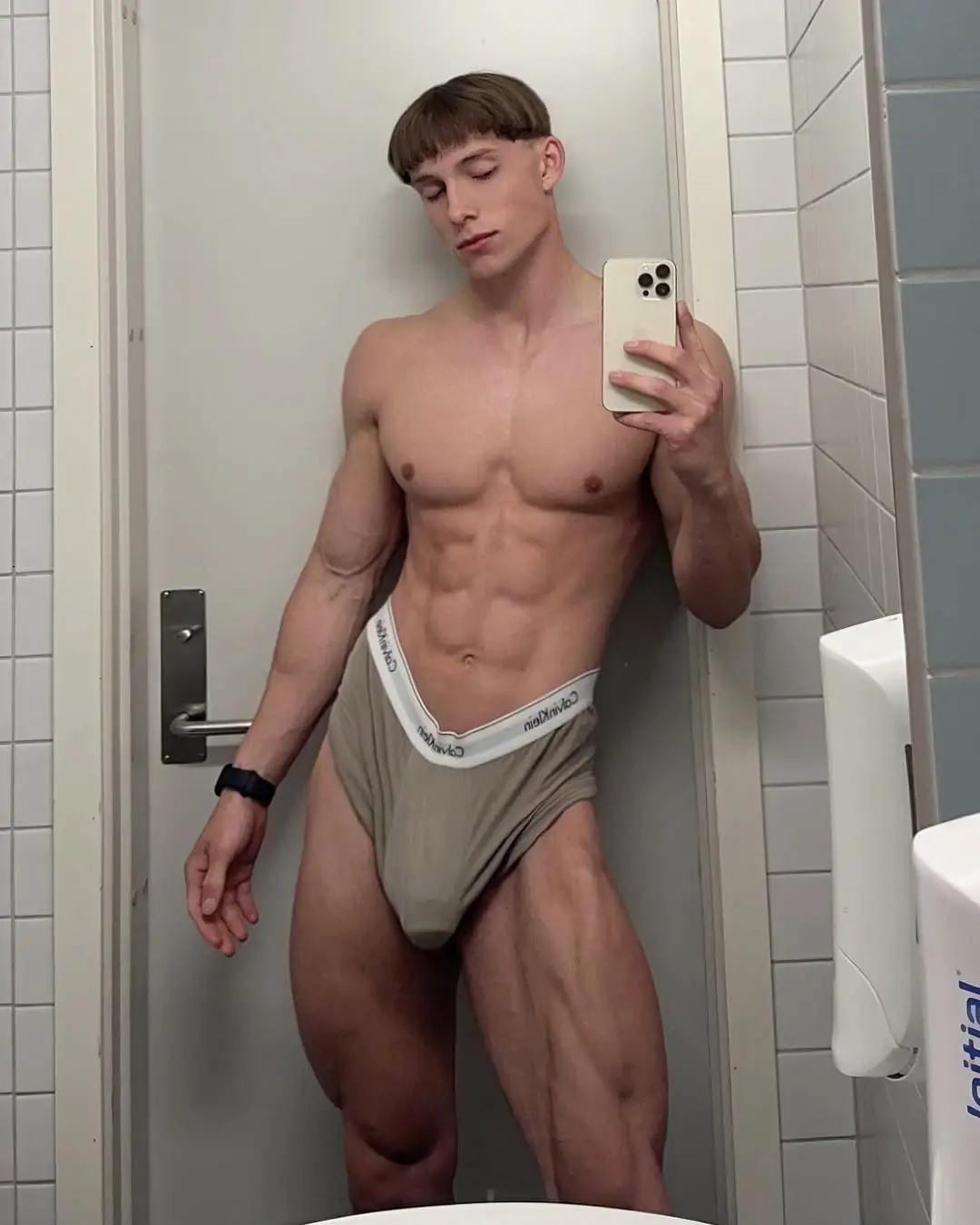 hung muscle guy in underwear