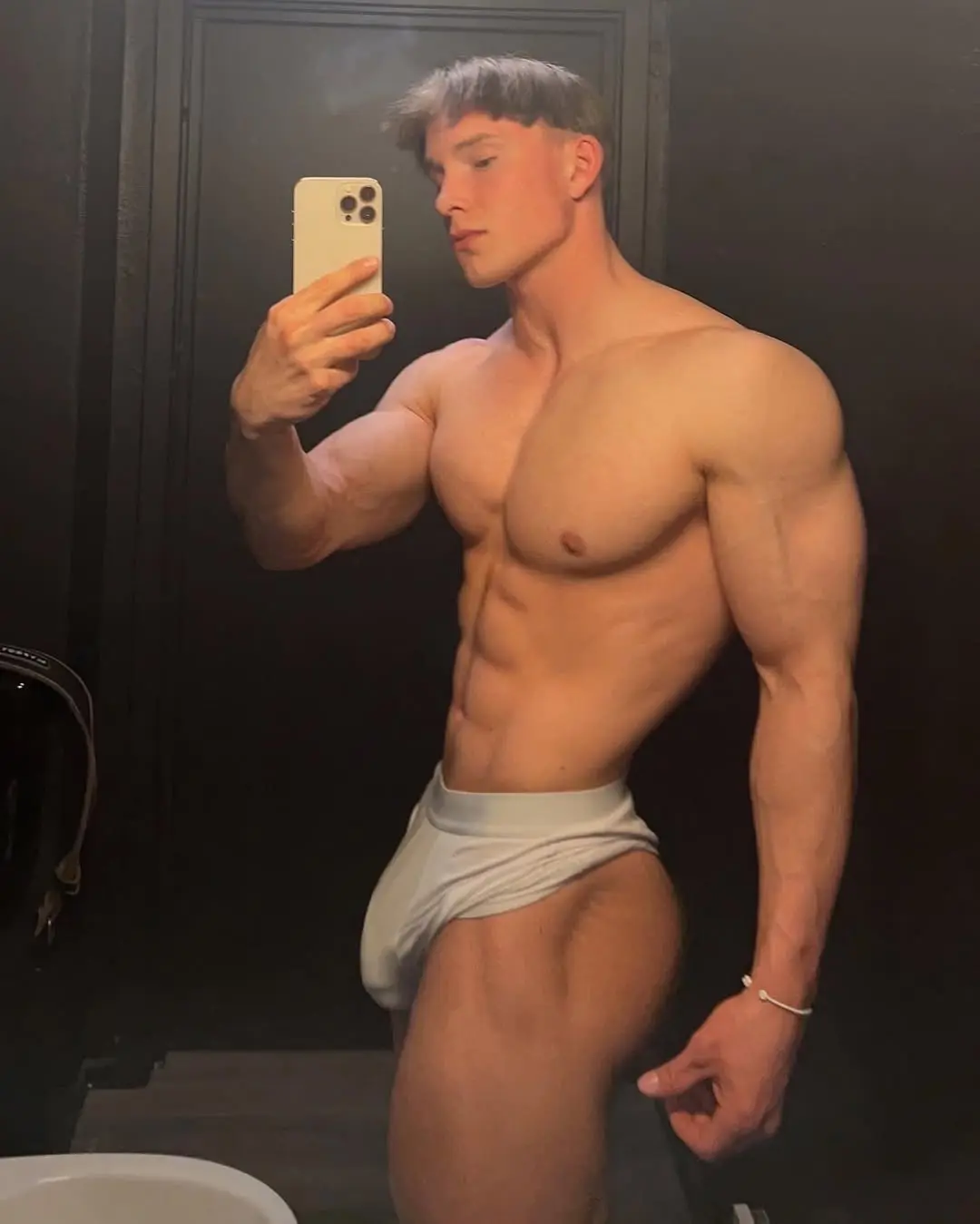 model in tight underwear