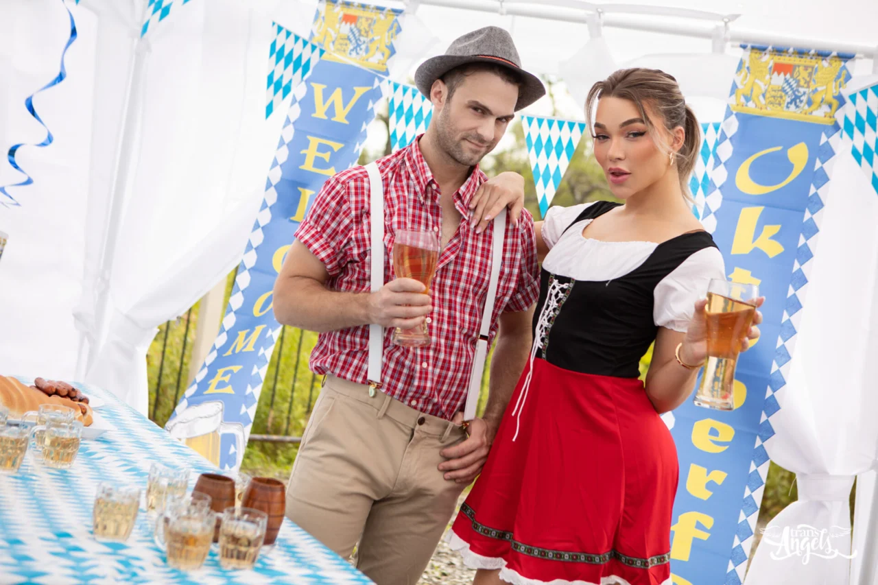 Flashback Friday: Emma Rose Is Ready For Some Delicious Sausage At Oktoberfest