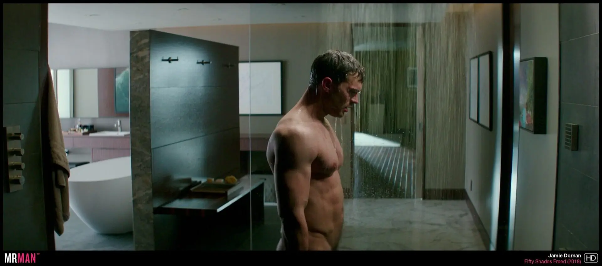 Jamie Dornan shirtless film pic