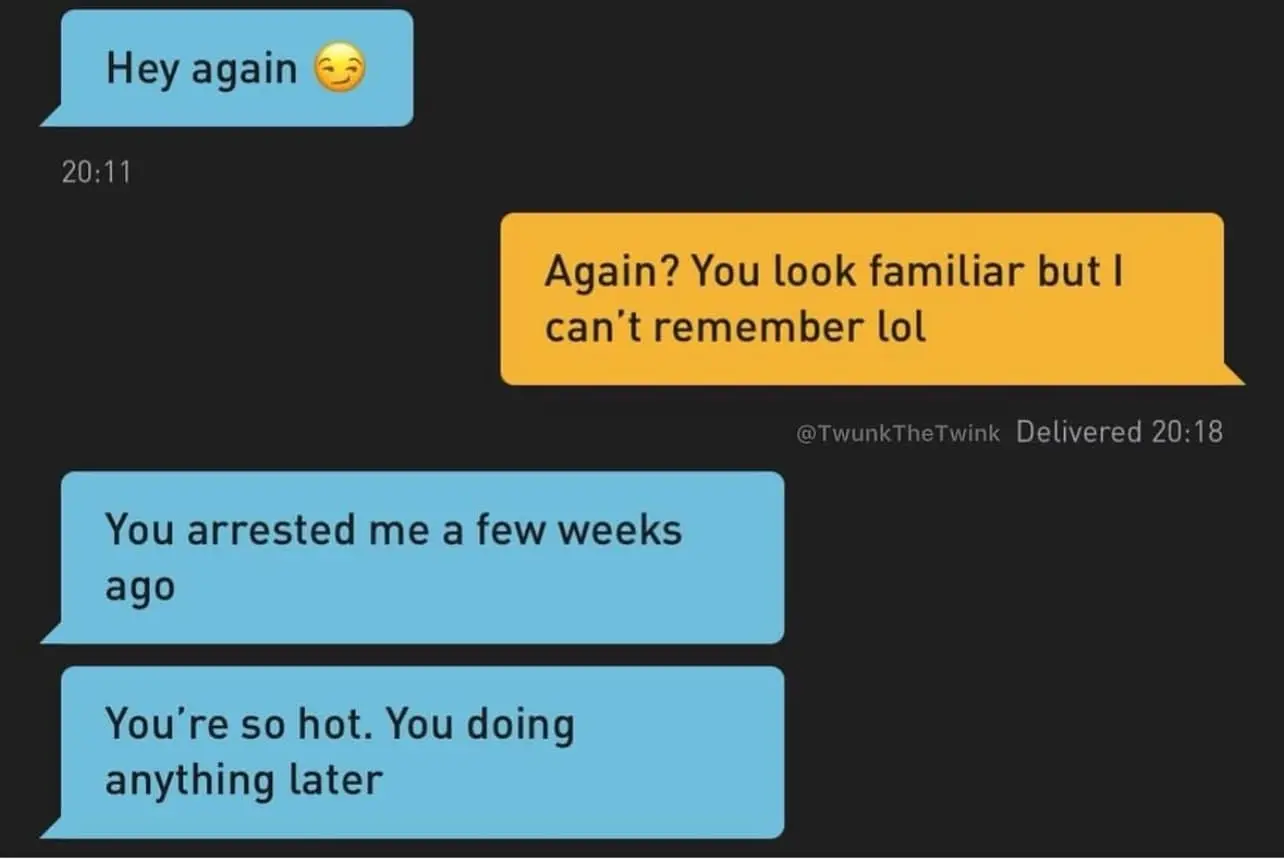 gay hookup message