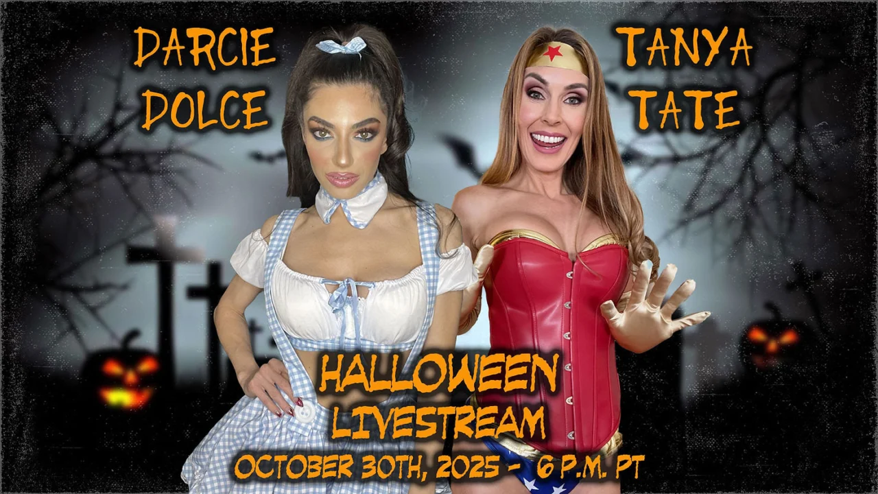 Tanya Tate and Darcie Dolce Cast a Spell with a Spooky, Sexy Halloween-Themed OnlyFans Live Show