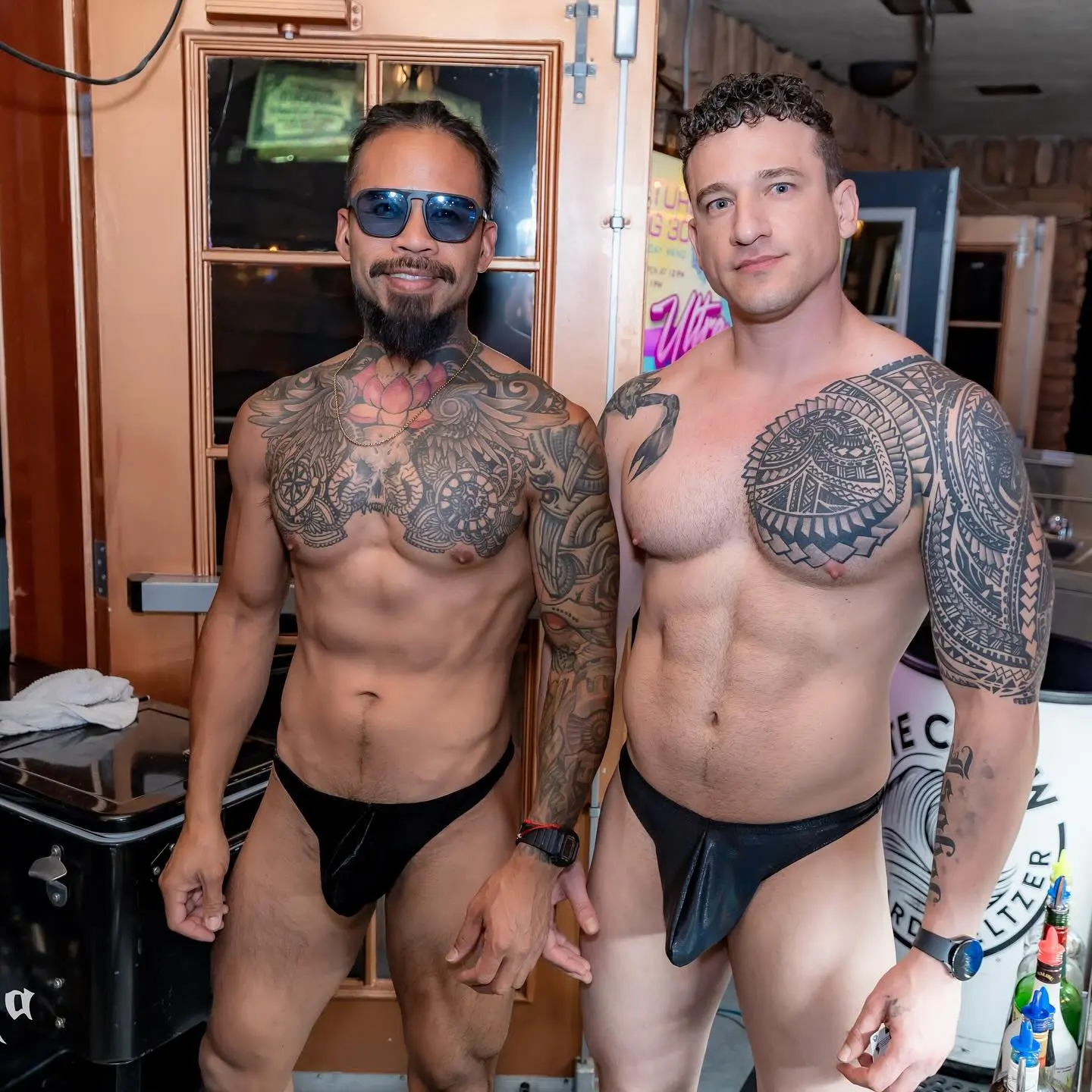 hung go-go dancers in underwear