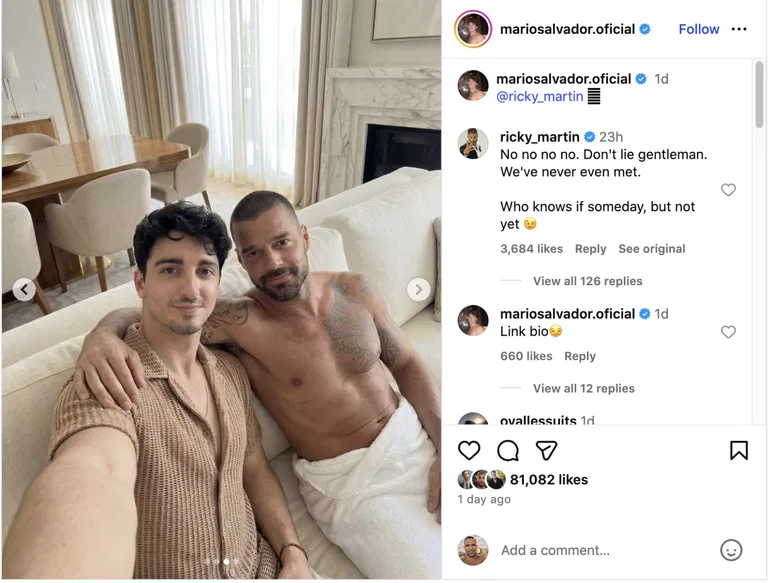 Ricky Martin OnlyFans screenshot 