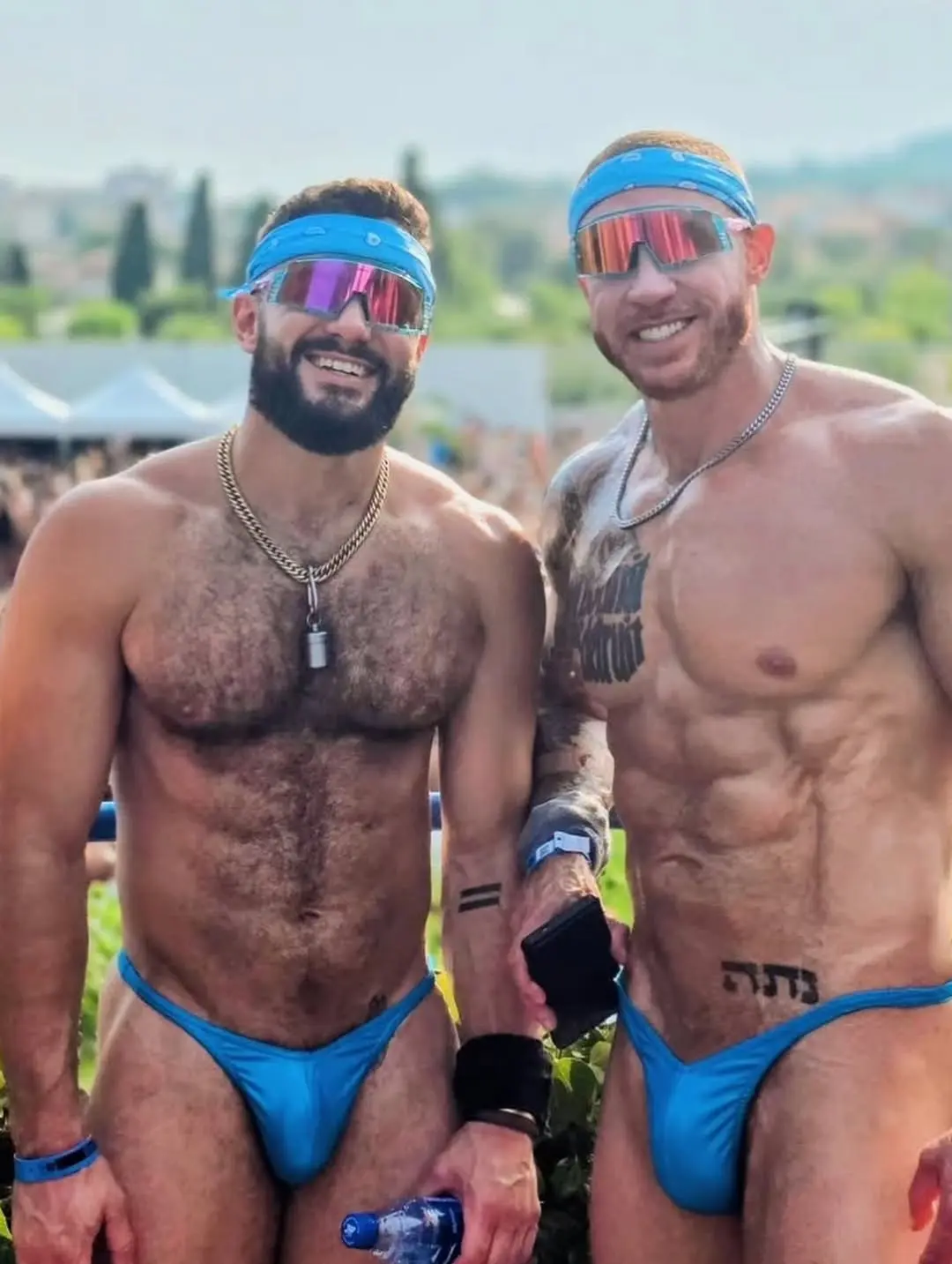 muscle guys in Speedo