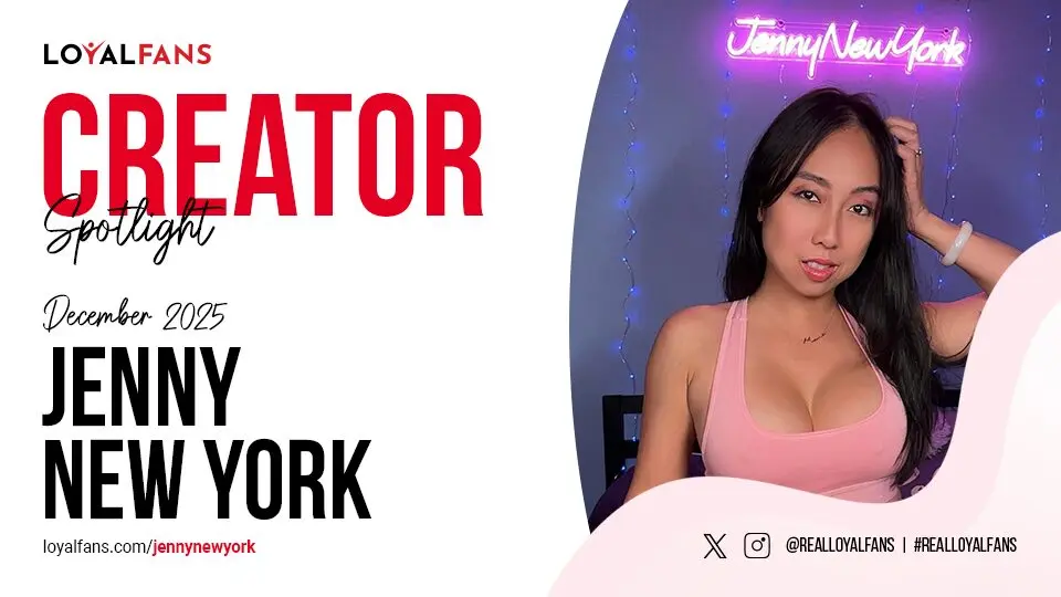Jenny NewYork Named LoyalFans’ Featured Creator for December