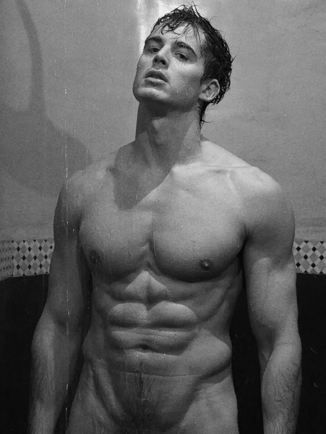 Pietro Boselli nude in shower