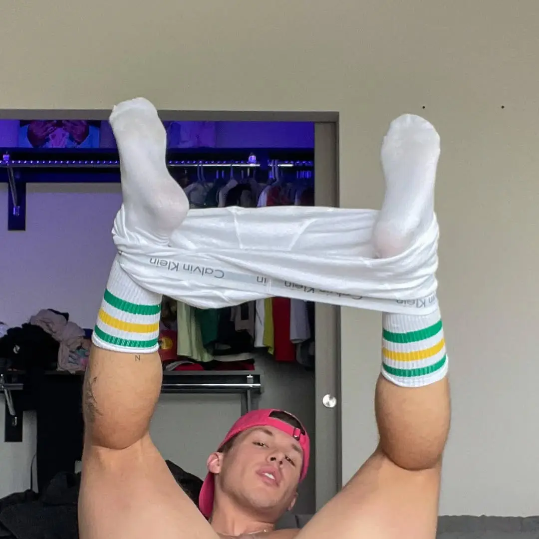 power bottom in white socks