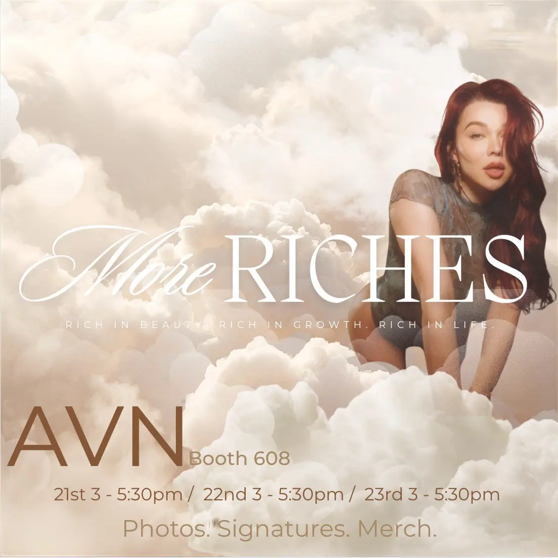 Emma Rose to Appear at AEE/AVN More Riches Booth This Week