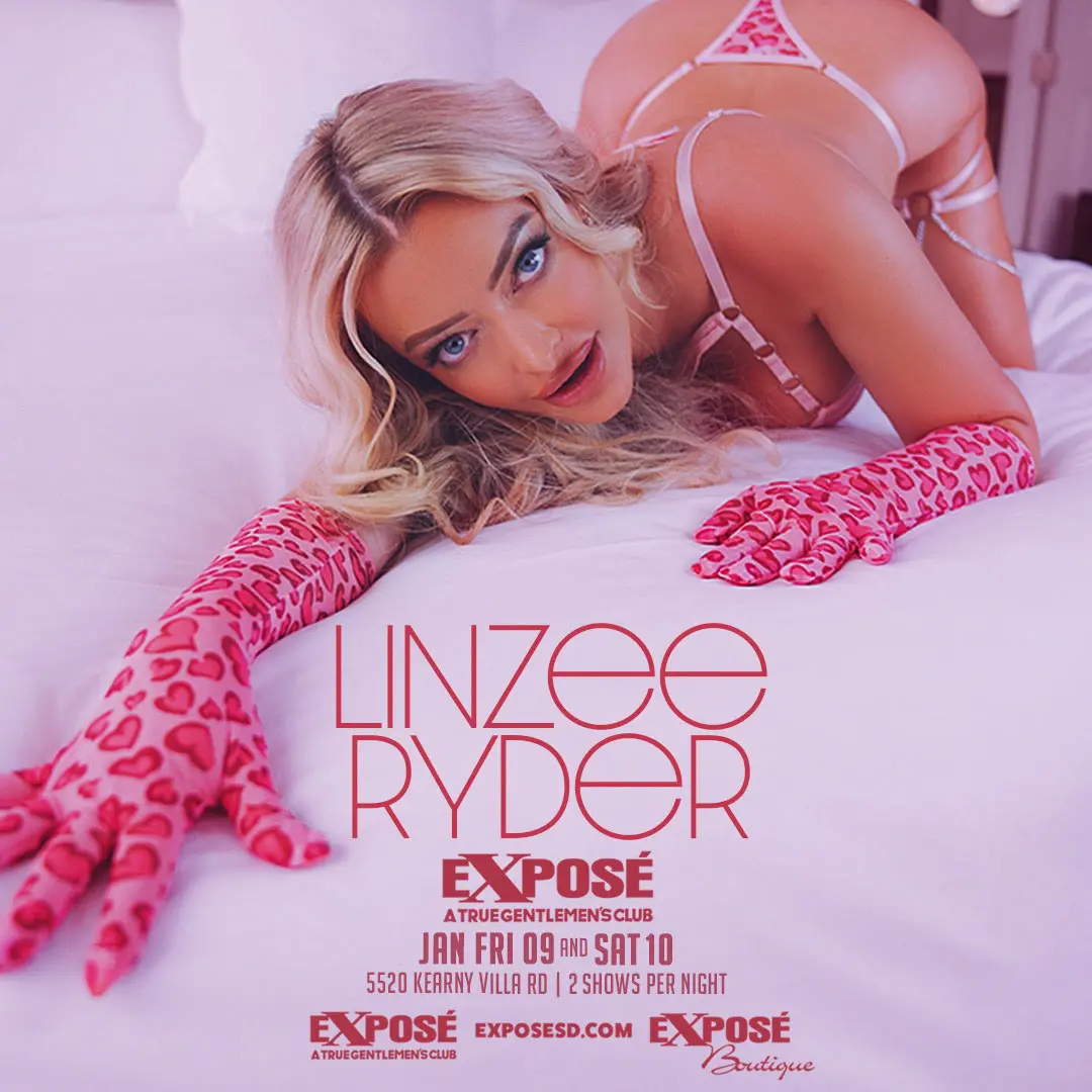Linzee Ryder to Appear at Exposé Gentlemen’s Club in San Diego